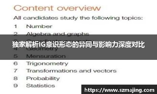独家解析IG意识形态的异同与影响力深度对比