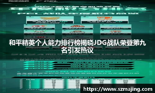 和平精英个人能力排行榜揭晓JDG战队荣登第九名引发热议